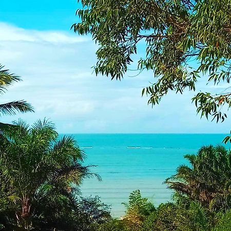 Paraiso Da Falesia Em Cumuruxatiba Com Vista Excepcional Para O Mar Villa Exteriör bild