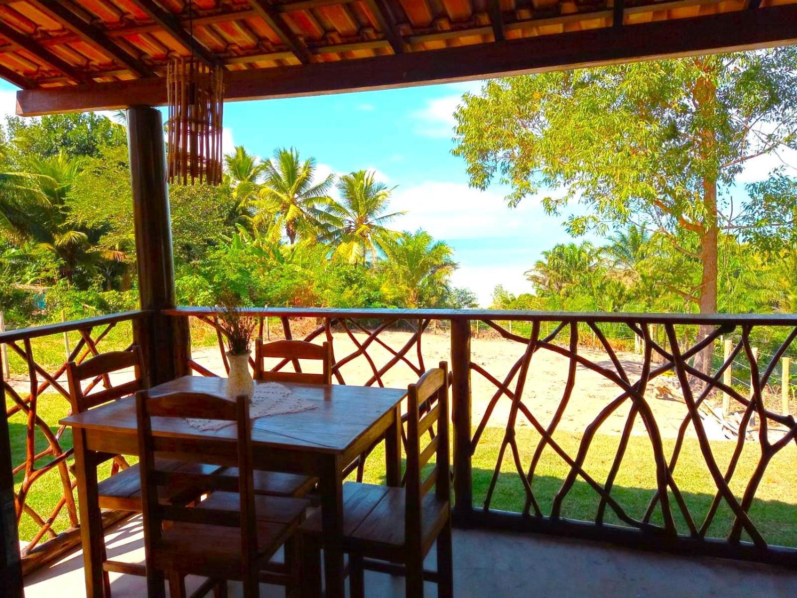 Paraiso Da Falesia Em Cumuruxatiba Com Vista Excepcional Para O Mar Villa Exteriör bild